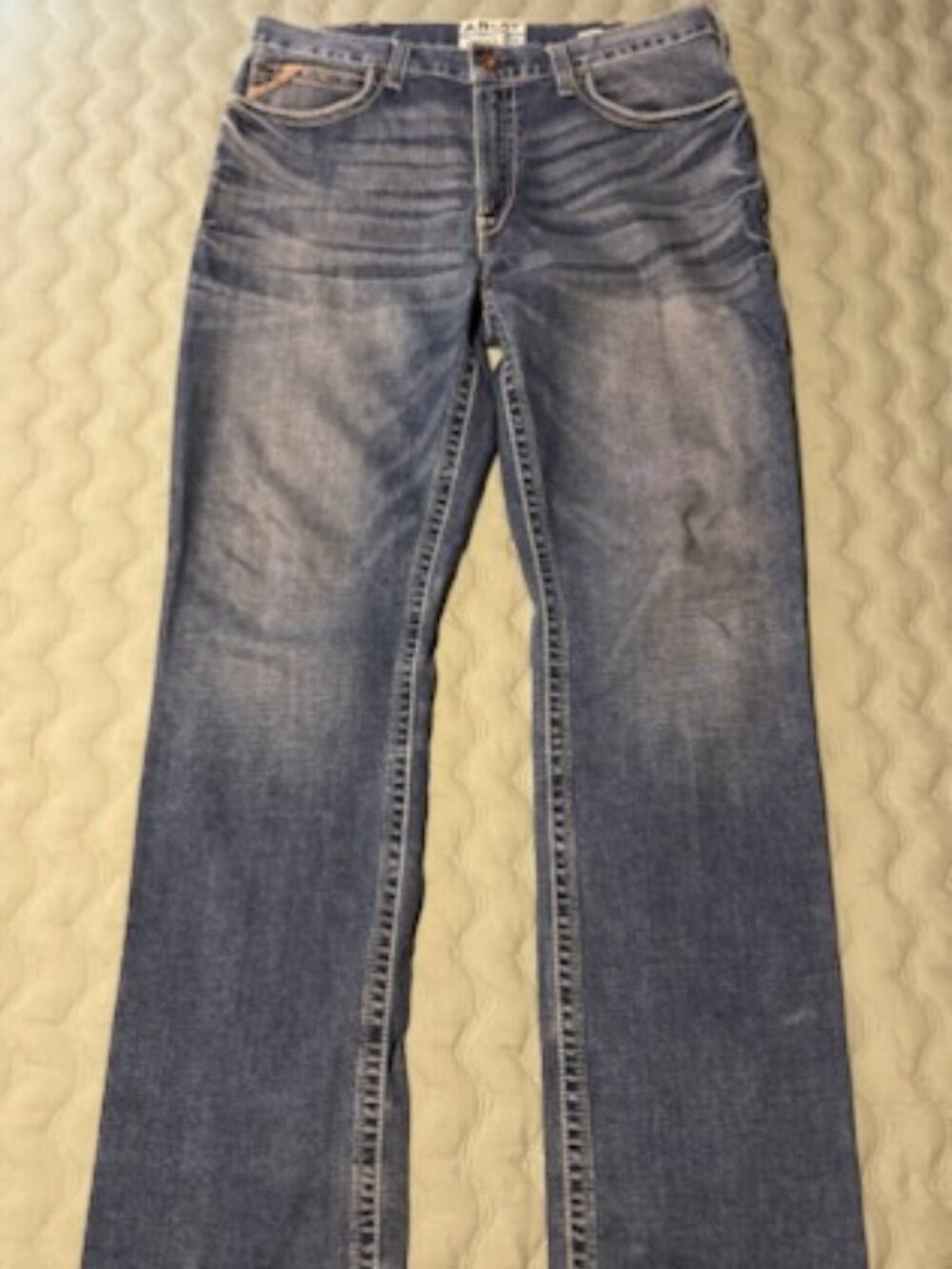 MENS ARIAT TRADITIONAL RELAXED BOOT CUT M2 WESTERN JEANS 36/36